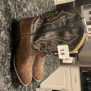 Kids Brown Cowboy Boots